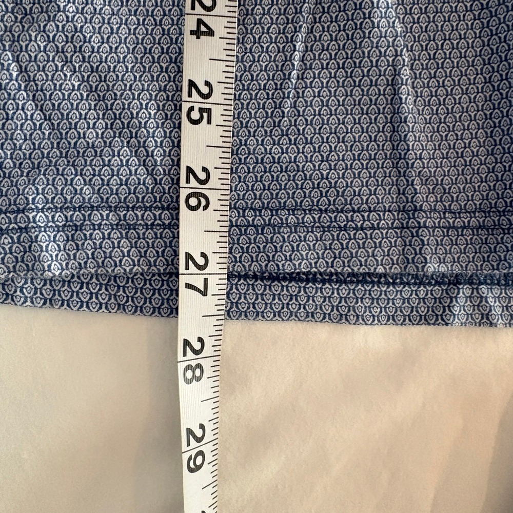 Ted Baker London Mens Blue Geometric Print Cotton Polo Shirt Chapmun Size 5 XL - Picture 7 of 10